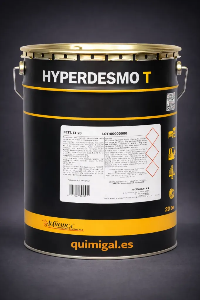 Hyperdesmo T – Membrana de Poliuretano Transparente para Impermeabilización (4 Litros)